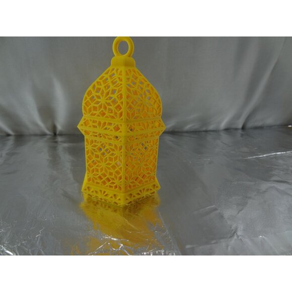 Yellow Moroccan Style tea light LED Decorative Lantern - Picture 4 of 11